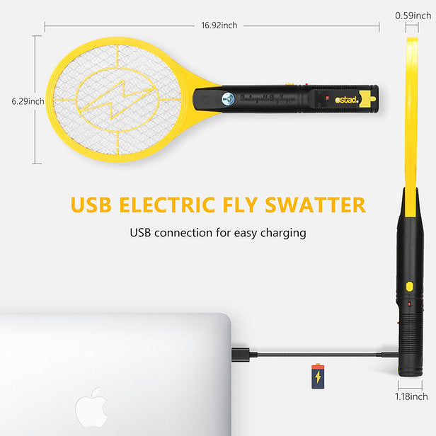 ZappiBug Matamoscas Eléctrico - Versión Recargable USB