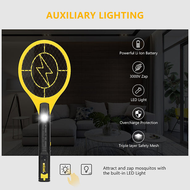 ZappiBug Matamoscas Eléctrico - Versión Recargable USB
